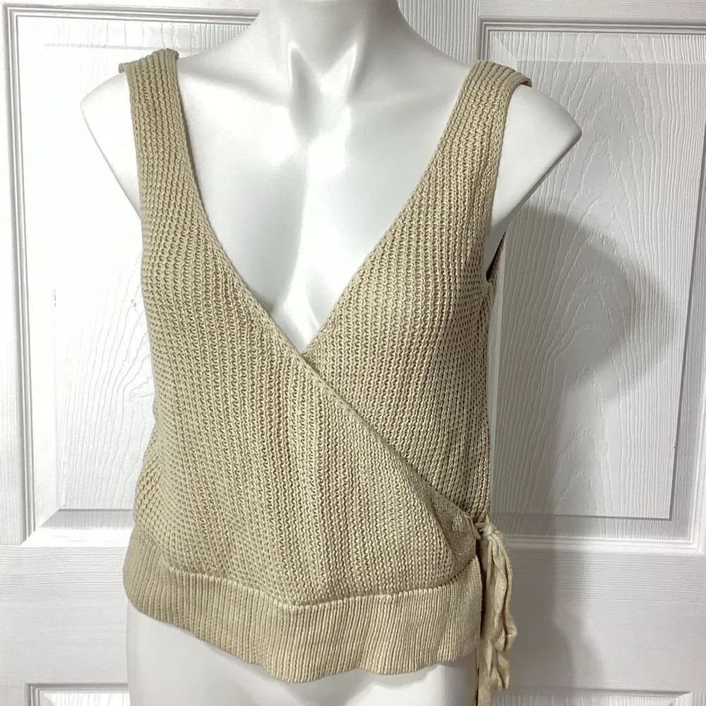 Harper Heritage Knit Cross Front Tank Top New With Tag L